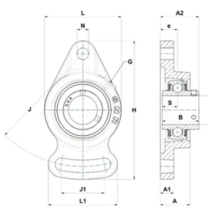 Zwrot pieniędzy Zespół z oprawą żeliwną UCFA202 SNR